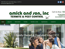 Tablet Screenshot of amickpestcontrol.com